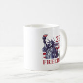 250th Anniversary USA Flag Liberty Eagle Freedom Kaffeetasse (VorderseiteRechts)