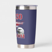 250th Anniversary USA Flag Liberty Eagle Freedom Thermobecher (Links)