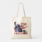 250th Anniversary USA Flag Liberty Eagle Freedom Tragetasche (Rückseite)