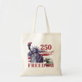 250th Anniversary USA Flag Liberty Eagle Freedom Tragetasche (Vorne)