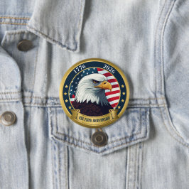 250th Anniversary USA Patriotic | 1776–2026 Button