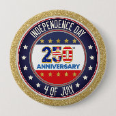 250th Anniversary USA Patriotic  | 1776–2026 Button (Vorderseite)