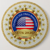 250th Anniversary USA Patriotic | 1776–2026 Button (Vorderseite)