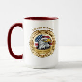 250th Anniversary USA Patriotic | 1776–2026 Button Tasse (Links)