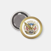 250th Anniversary USA Patriotic | 1776–2026 Magnet (Vorderseite/Rückseite)