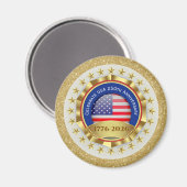 250th Anniversary USA Patriotic | 1776–2026 Magnet (Vorderseite/Rückseite)
