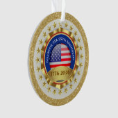 250th Anniversary USA Patriotic | 1776–2026 Ornament (Vorderseite)