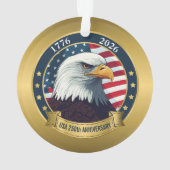 250th Anniversary USA Patriotic | 1776–2026 Ornament (Rückseite)