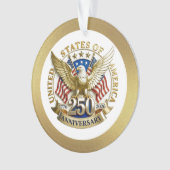 250th Anniversary USA Patriotic | 1776–2026 Ornament (Vorderseite)
