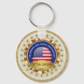 250th Anniversary USA Patriotic | 1776–2026 Schlüsselanhänger (Rückseite)
