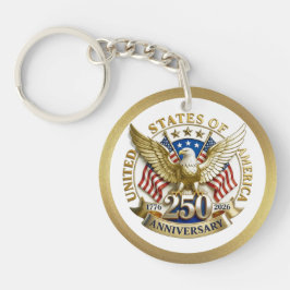 250th Anniversary USA Patriotic | 1776–2026 Schlüsselanhänger