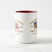 250th Anniversary USA Patriotic | 1776–2026 Tasse (Zentrum)