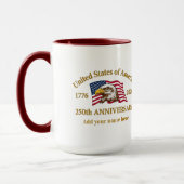 250th Anniversary USA Patriotic | 1776–2026 Tasse (Links)