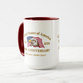 250th Anniversary USA Patriotic | 1776–2026 Tasse (Vorderseite Links)