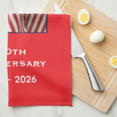 250th Anniversary USA Patriotic American Flags Geschirrtuch (Viertel Falte)