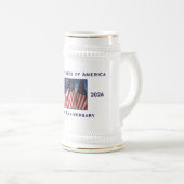 250th Anniversary USA Patriotic  Bierglas (VorderseiteRechts)