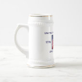 250th Anniversary USA Patriotic  Bierglas (Links)