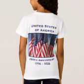 250th Anniversary USA Patriotic Child's T-Shirt (Rückseite)
