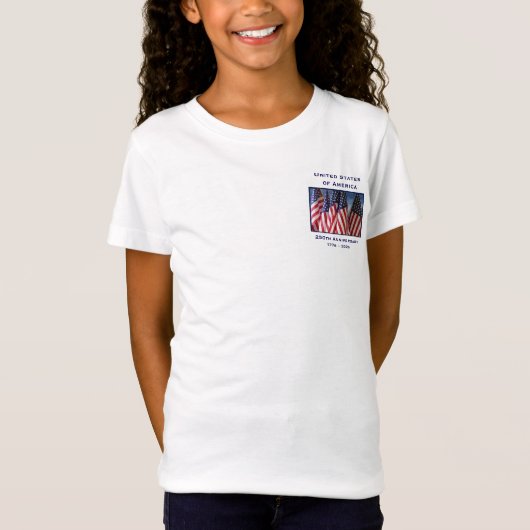 250th Anniversary USA Patriotic Child's T-Shirt (Vorderseite)