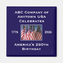 250th Anniversary USA Patriotic Flags Magnet