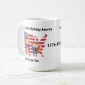 250th Birthday America Mug Kaffeetasse (Vorderseite Links)