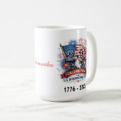 250th Celebration US Independence Day 1776 - 2026 Kaffeetasse (VorderseiteRechts)