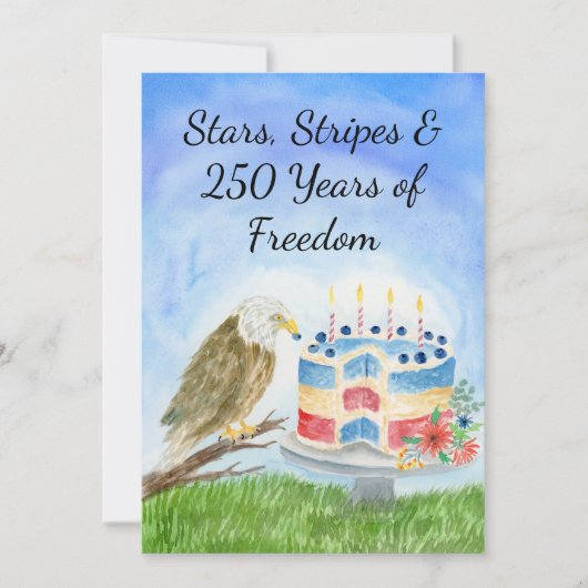 250th Independence Day Einladung (Vorderseite)
