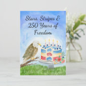 250th Independence Day Einladung (Stehend Vorderseite)