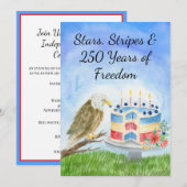 250th Independence Day Einladung (Vorne/Hinten)