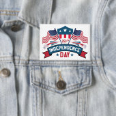 250th Independence Day USA Flags & Fireworks  Button (Insitu)