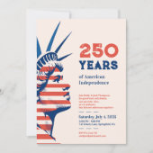 250th Independence Statue of Liberty Party Einladung (Vorderseite)