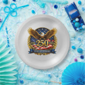 250th USA Anniversary Eagle Emblem  Pappteller (Party)