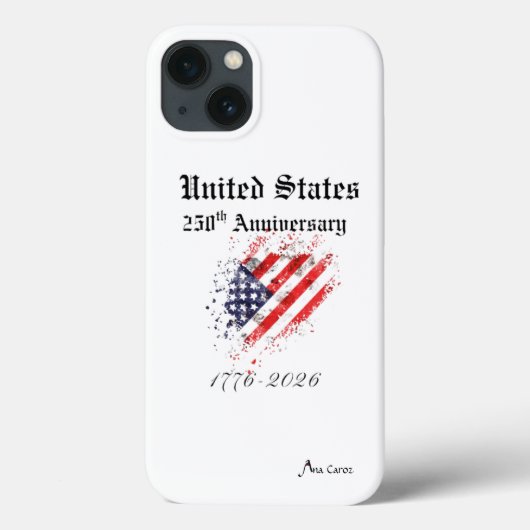 250th USA Anniversary Phone Case Apple (Rückseite)