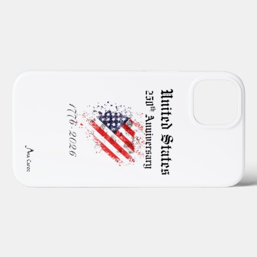 250th USA Anniversary Phone Case Apple (Rückseite (Horizontal))