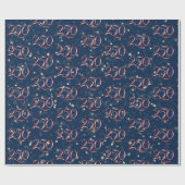 250th USA Patriotic Ribbon and Stars Geschenkpapier (Flach)