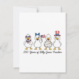 250th Years of Silly Goose Freedom Semiquincentenn Dankeskarte