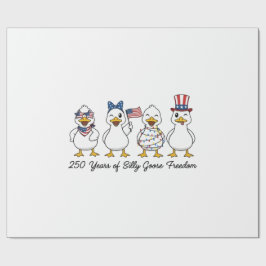 250th Years of Silly Goose Freedom Semiquincentenn Geschenkpapier