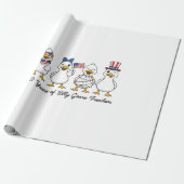 250th Years of Silly Goose Freedom Semiquincentenn Geschenkpapier (Ungerollt)
