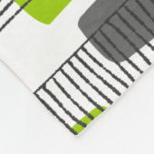 251215 - Grün und Grau Fleecedecke (Ecke)