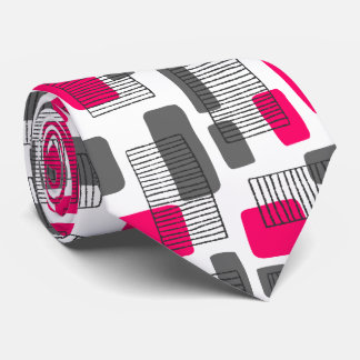 251215 - Neon Red and Gray Krawatte