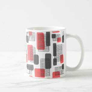 251215 - Tropisches Rosa und Grau Kaffeetasse