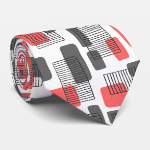 251215 - Tropisches Rosa und Grau Krawatte