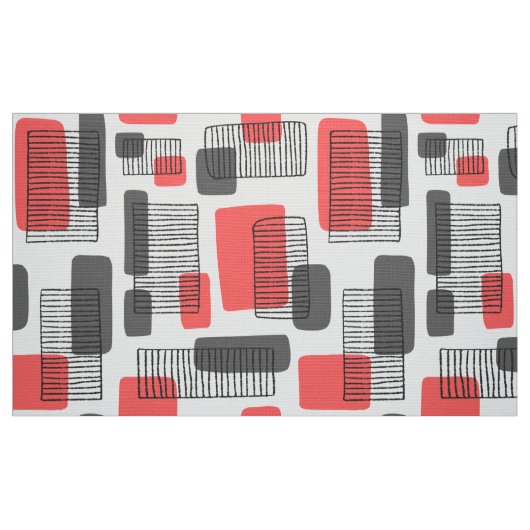 251215 - Tropisches Rosa und Grau Stoff (Fat Quarter (45,7 x 55,9 cm))