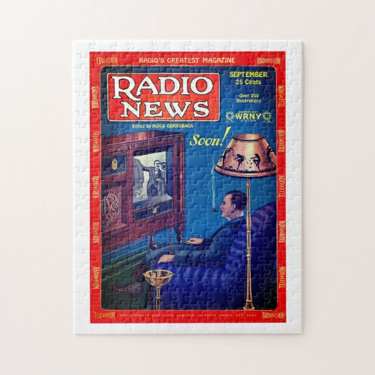 252 Stück Puzzle von 1928 Radio News Cover (Vertikal)
