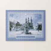 252 Stücke Braunschweiger Kirche Winterschnee Puzzle (Horizontal)