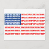 2545 Flag-Impeach Trump Postkarte (Vorderseite)