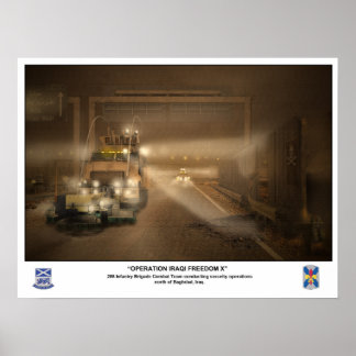 256 Infanterie-Brigade im Irak Poster