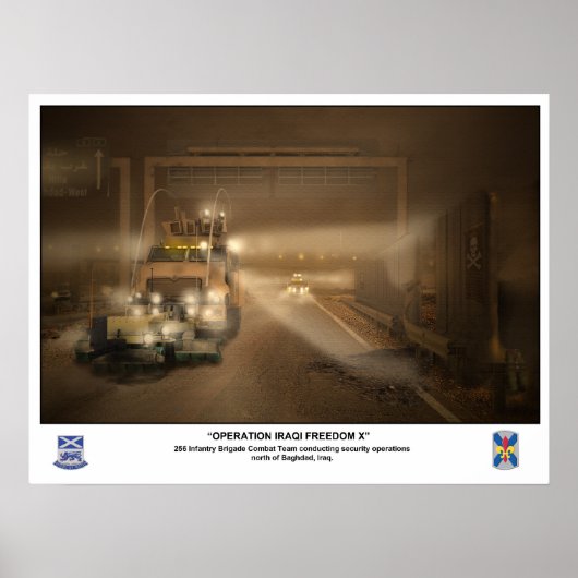 256 Infanterie-Brigade im Irak Poster (Vorne)