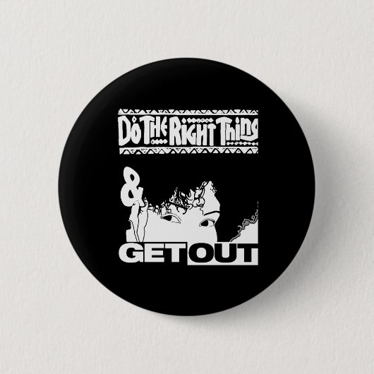 257 Sticker raus Button (Vorderseite)