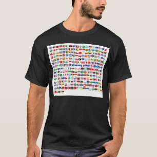 257 Weltflaggen T-Shirt
